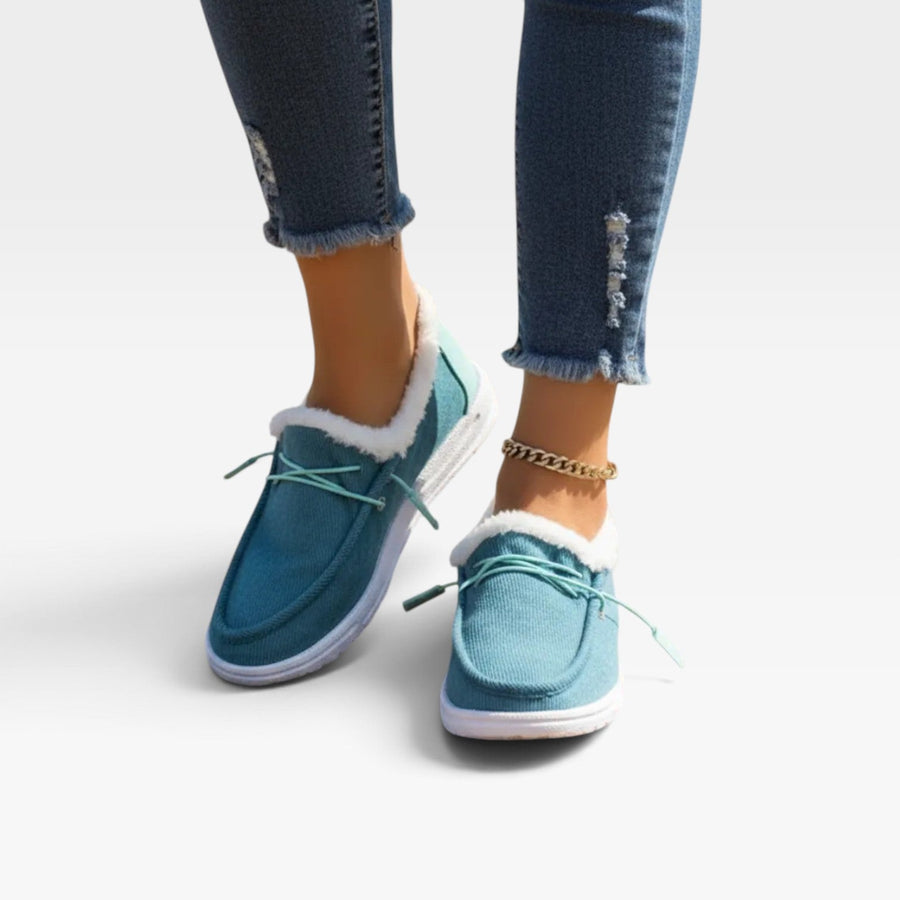 Women's Faux Fur Lined Slip-On Shoes — view 5