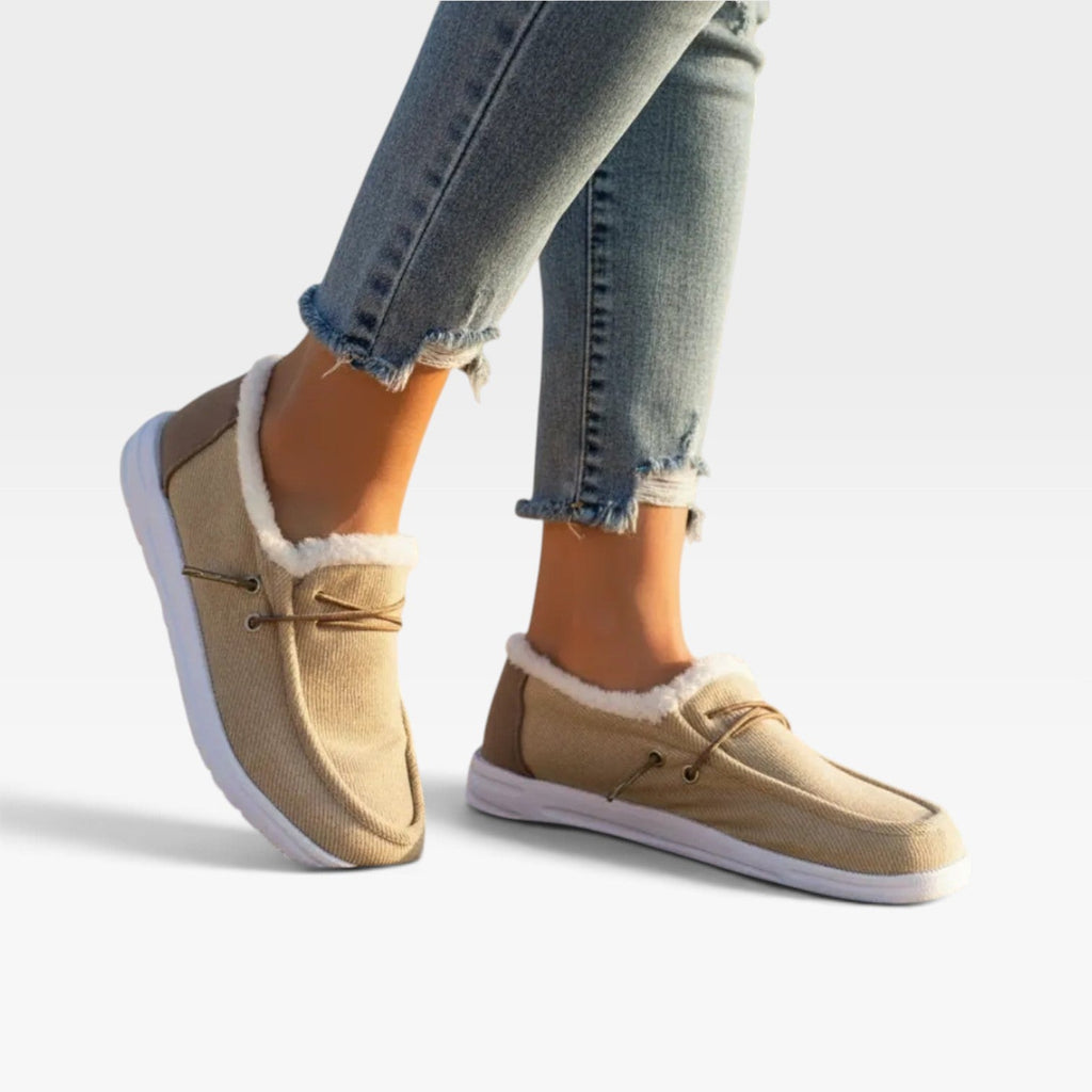 Women's Faux Fur Lined Slip-On Shoes — view 2