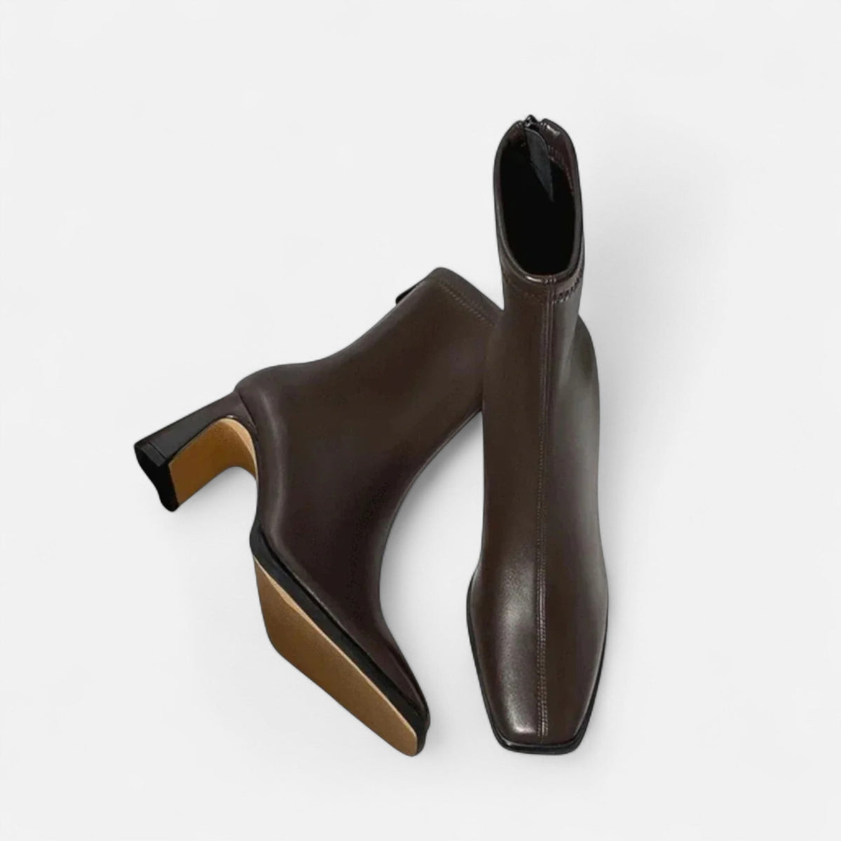 Women's Square Toe Block Heel Ankle Boots | Heptonstall