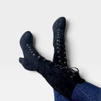 Women's Lace-Up Ankle Boots with Square Heel — view 5