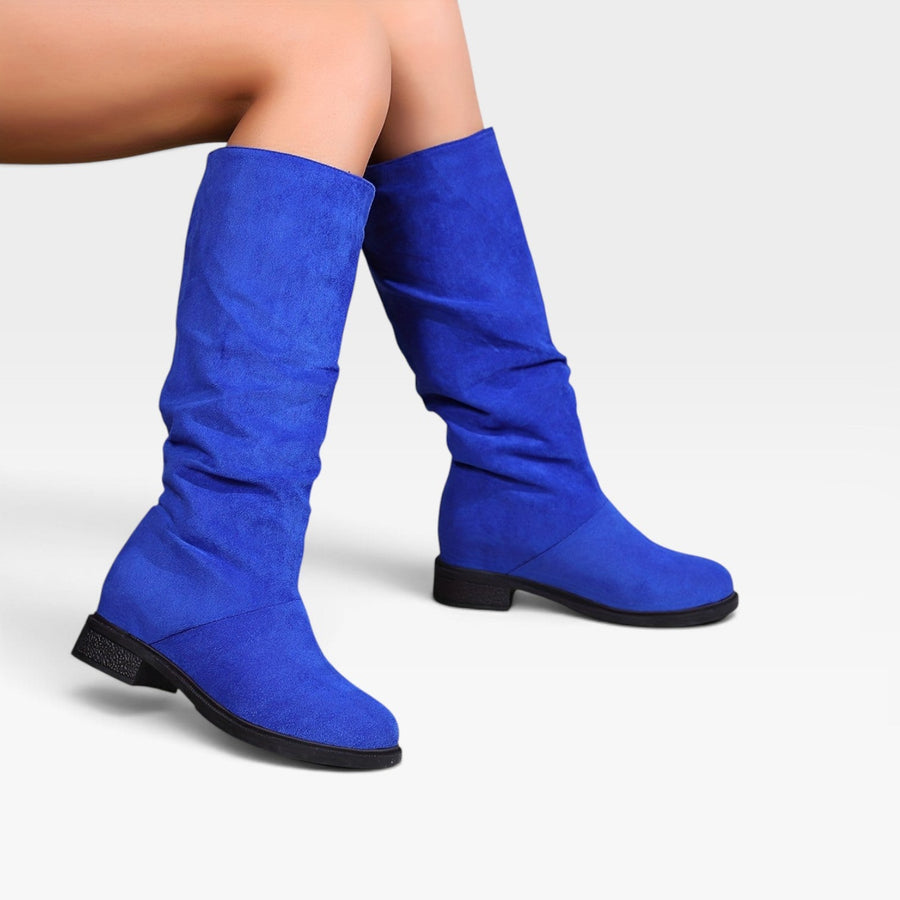 Women's Slouchy Knee-High Suede Boots — view 9