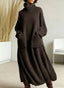 Genna | High-Neck Long-Sleeve Casual Loose Knit Dress