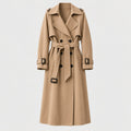 Women's mid-calf trench coat in Camel | Eskdale – front view
