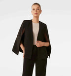 Women's open-front cape sleeve blazer
