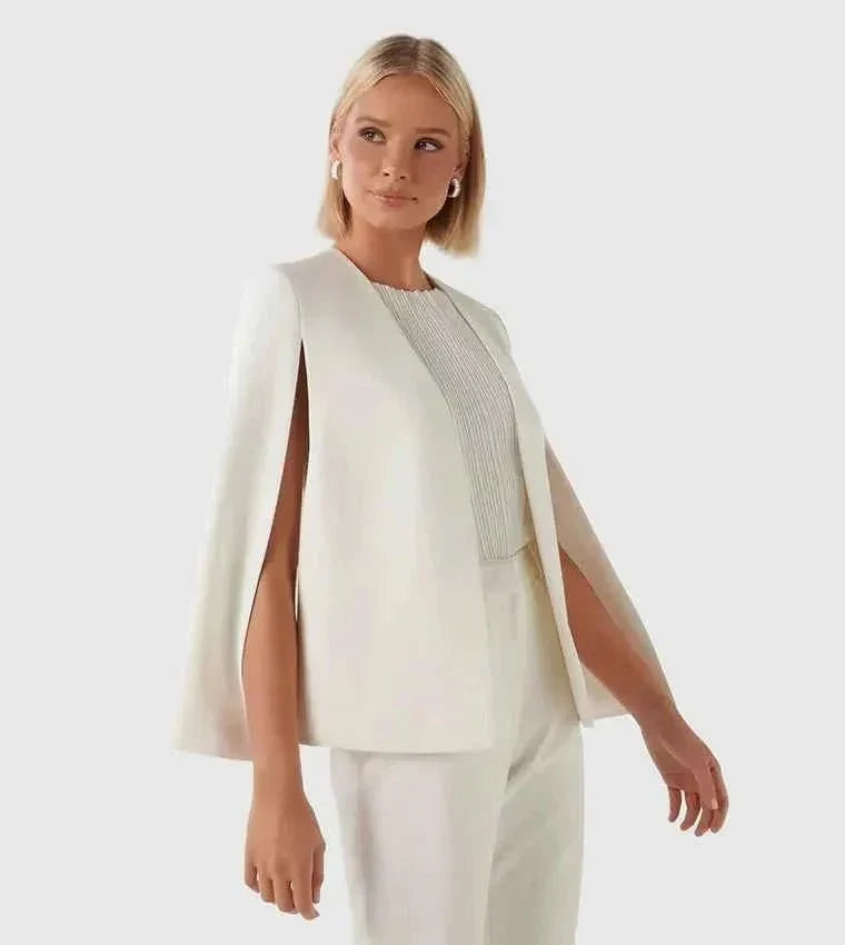 Women's open-front cape sleeve blazer