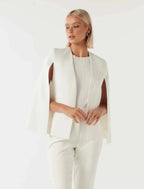 Women's open-front cape sleeve blazer