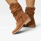 Women's Suede Ankle Boots with Warm Lining — view 2