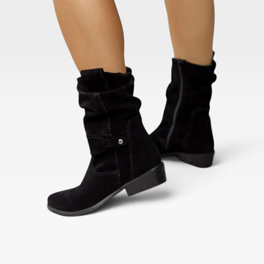 Women's Suede Ankle Boots with Warm Lining — view 4