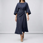 Women’s Evening Dress with Waist Belt - Parker and Grant