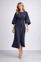 Women’s Evening Dress with Waist Belt - Parker and Grant