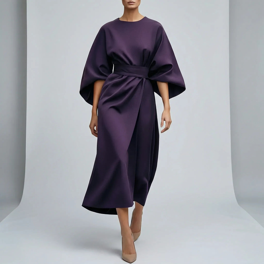 Women’s Evening Dress with Waist Belt - Parker and Grant