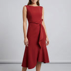 Women’s Pleated Midi Evening Dress - Parker and Grant