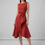 Women’s Pleated Midi Evening Dress - Parker and Grant