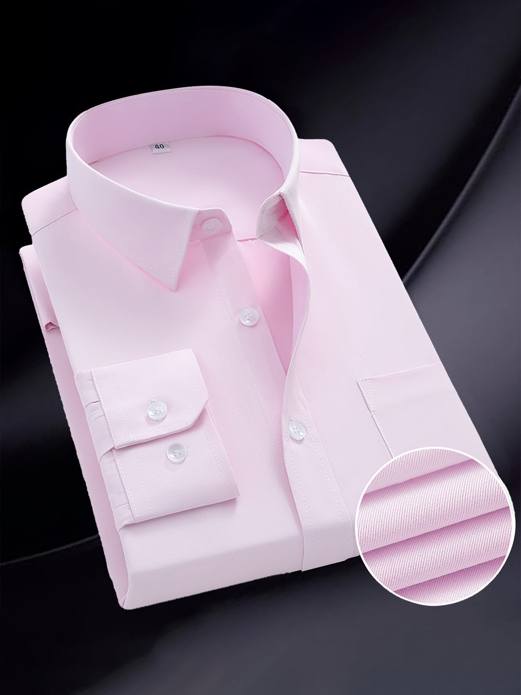 Men's regular fit long sleeve formal shirt