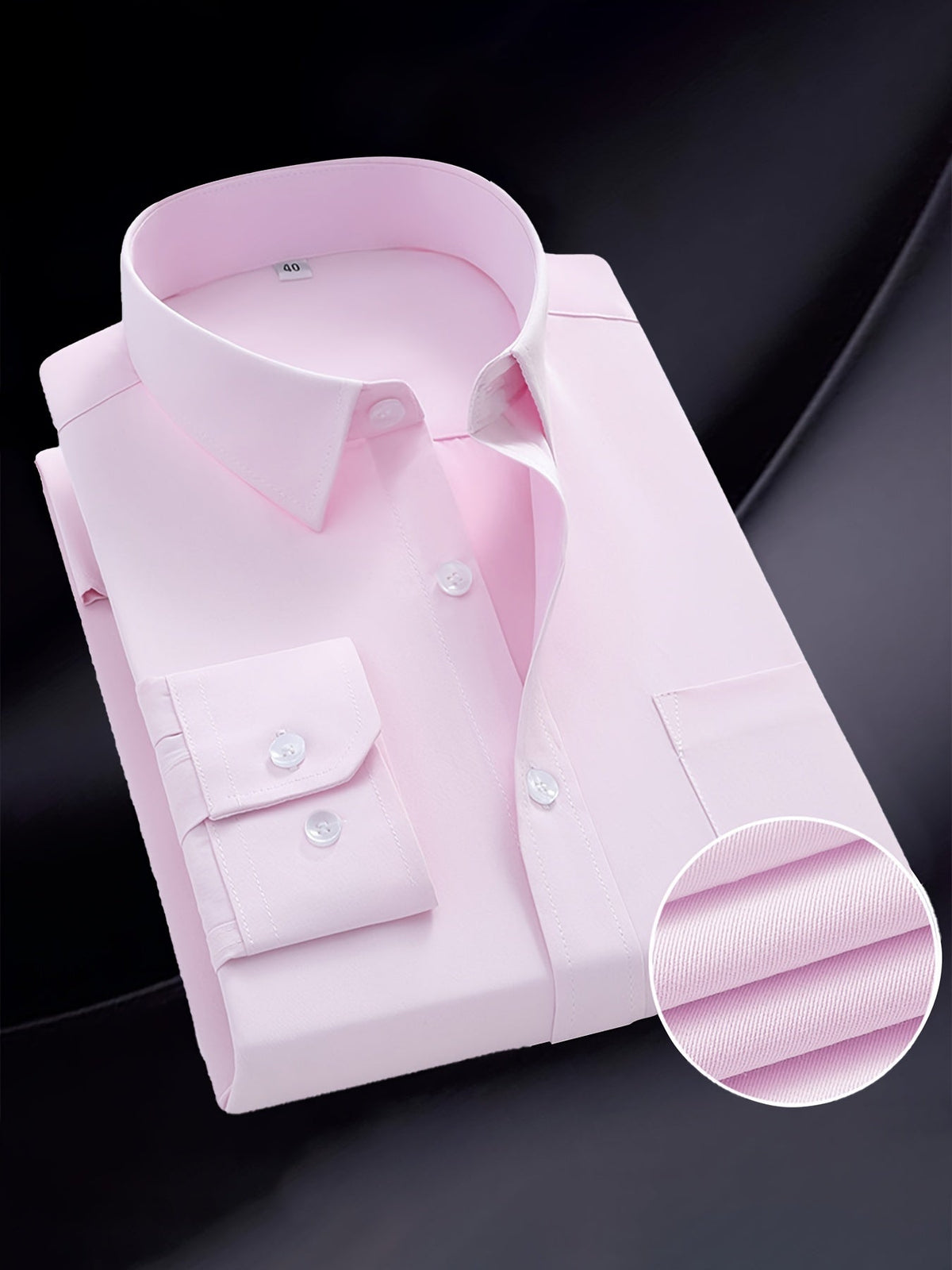 Men's regular fit long sleeve formal shirt