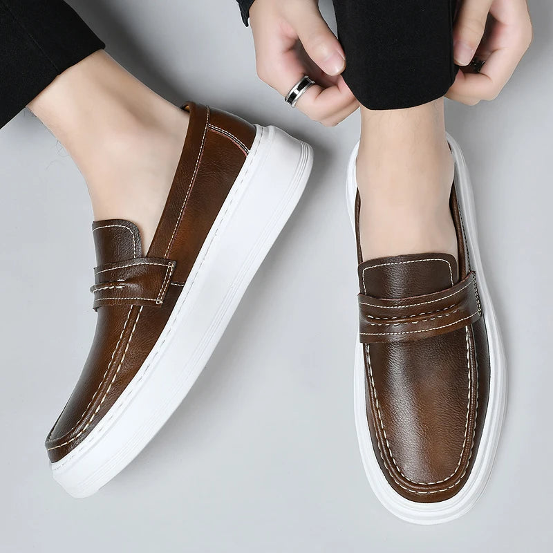 Men's Leather Boat Shoes – Scicli