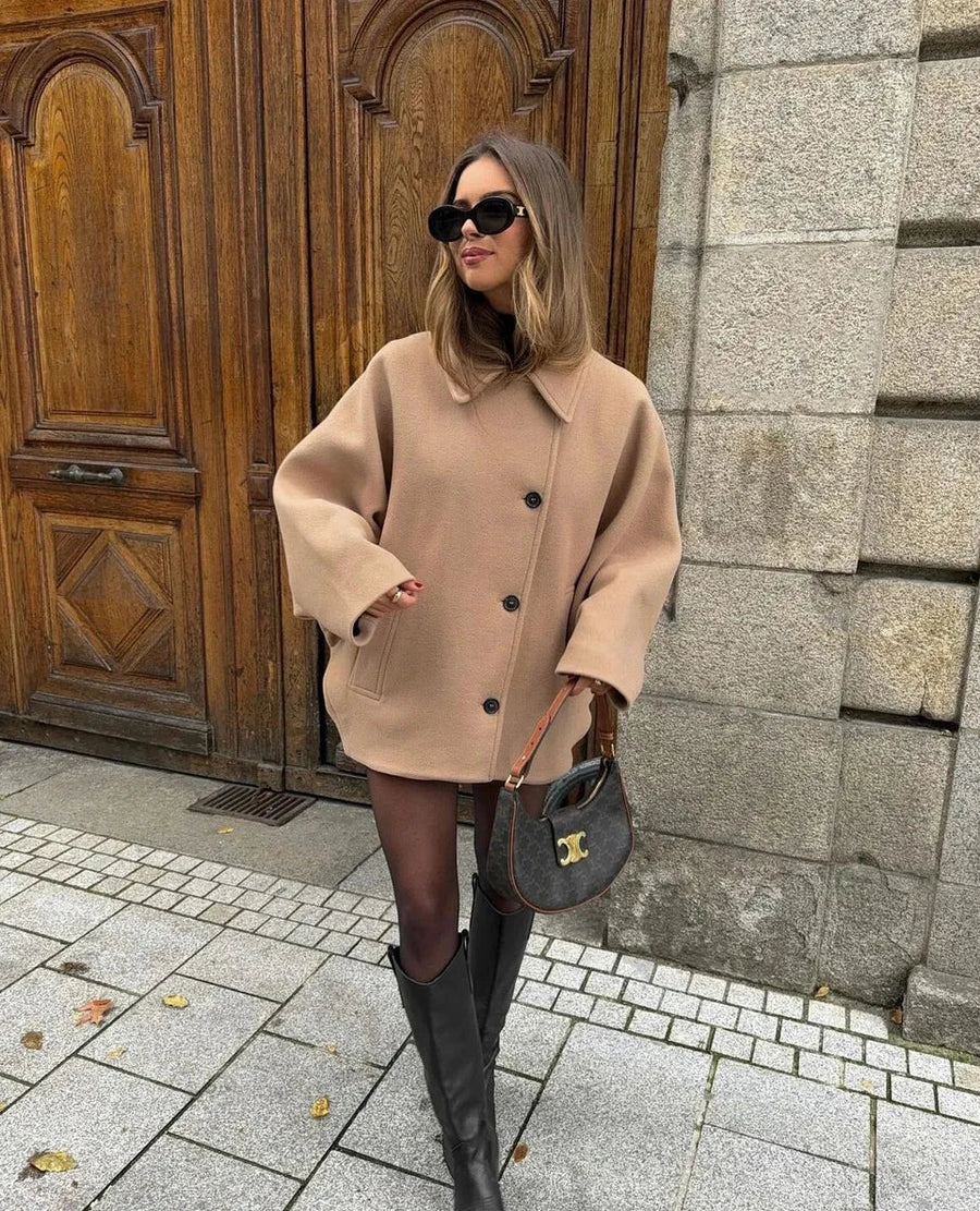 Women's Oversized Wool-Blend Coat | Sidmouth