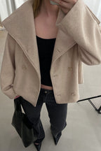 Manteau boxy à col montant croisé pour femme | Salcombe