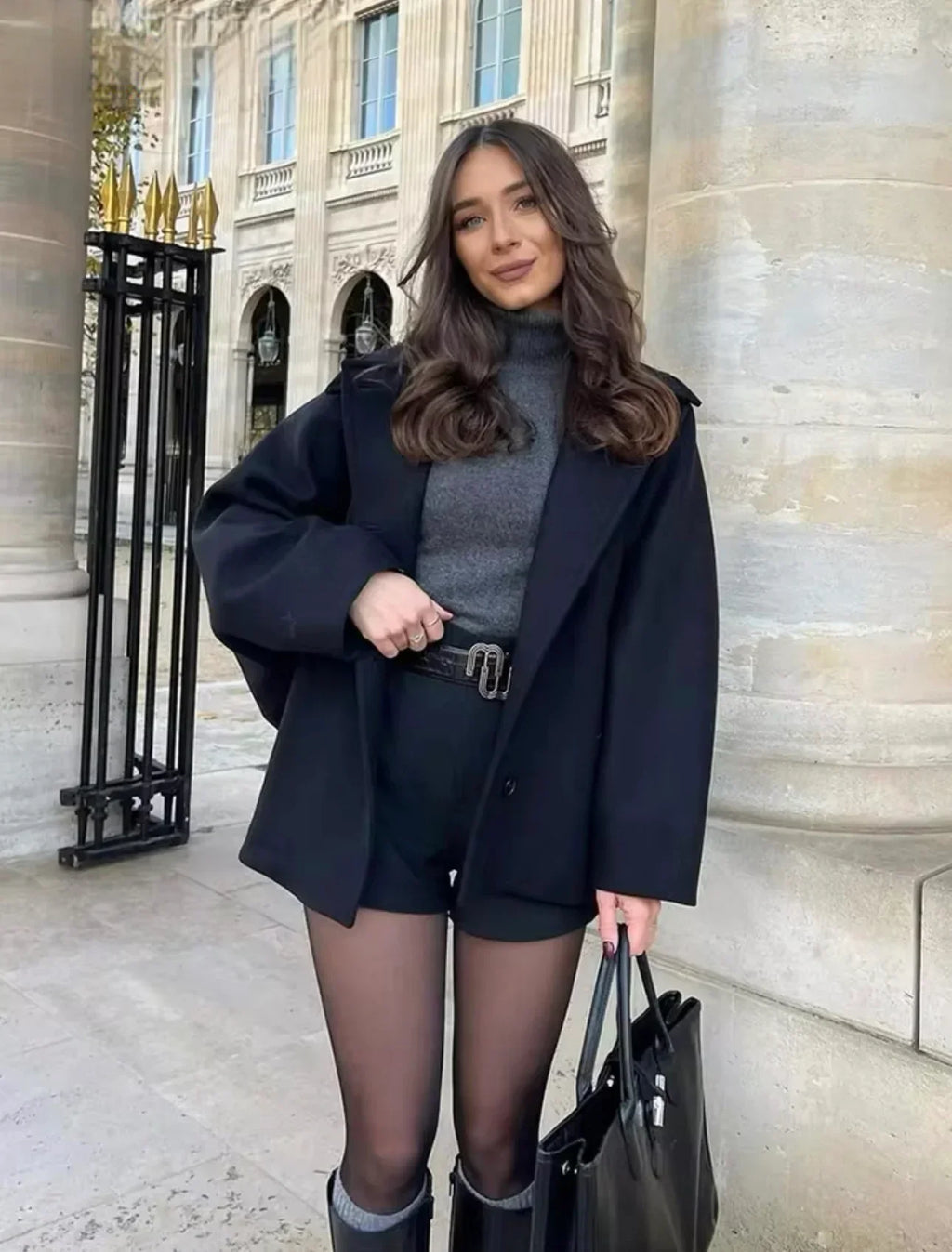 Manteau oversize en mélange de laine pour femme | Sidmouth