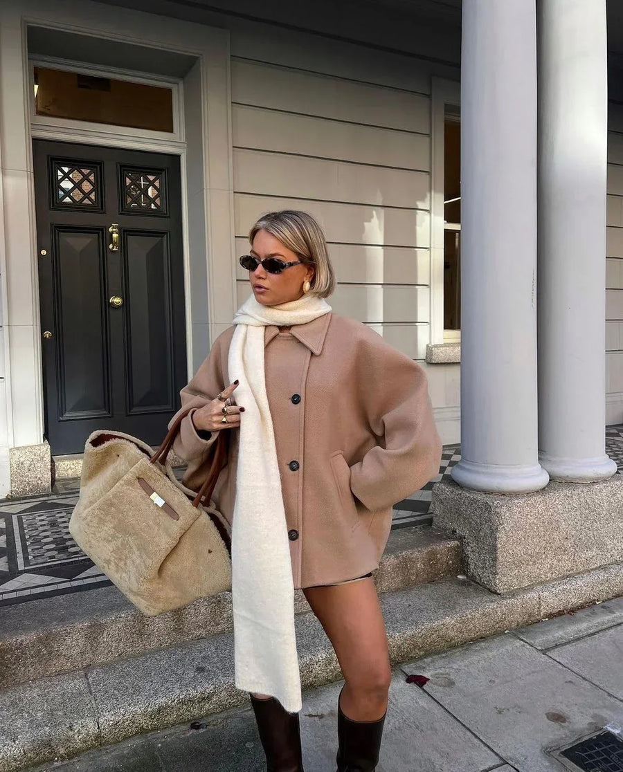 Women's Oversized Wool-Blend Coat | Sidmouth