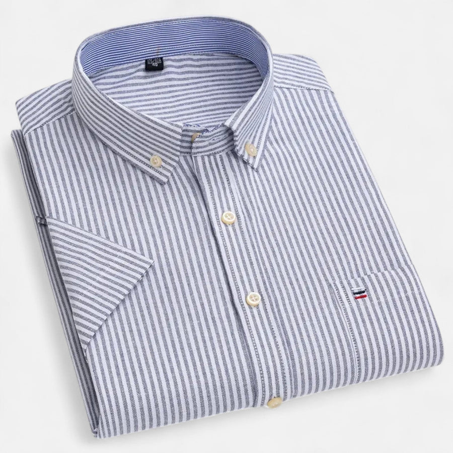 Men's Oxford short-sleeve summer shirt