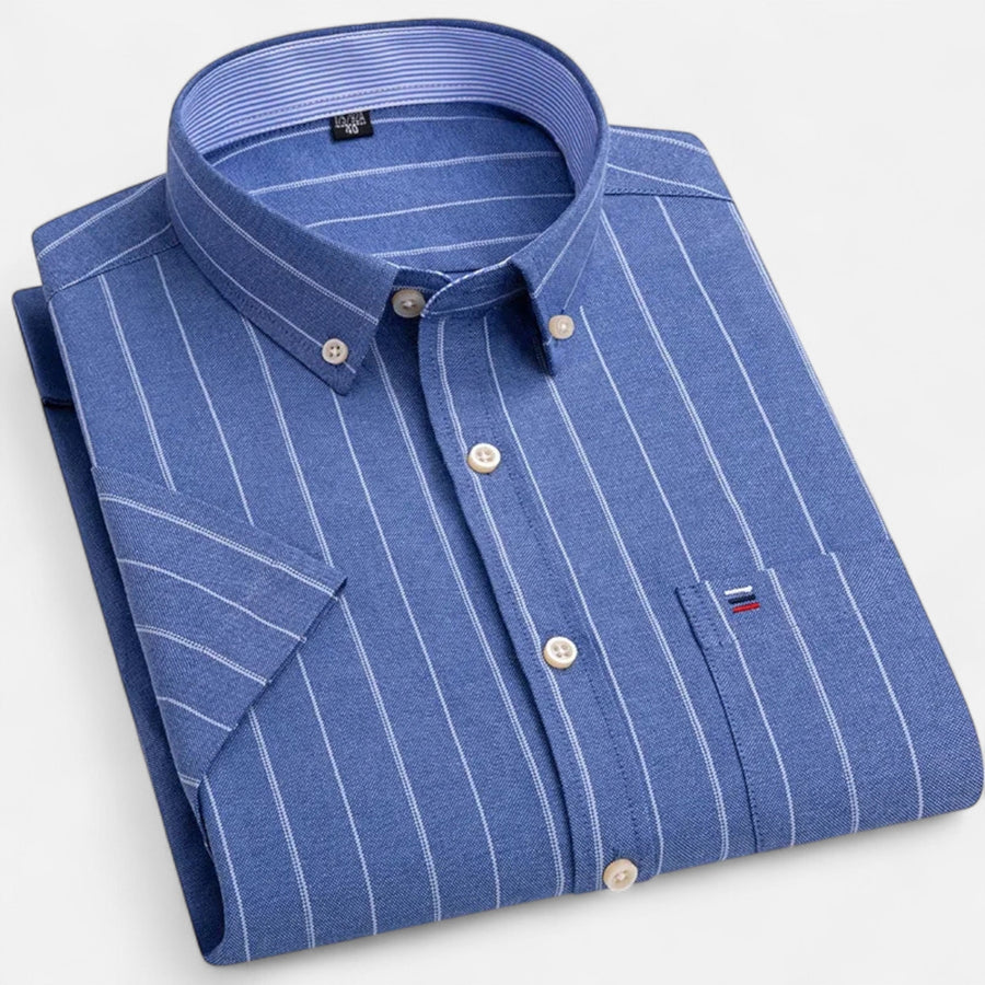 Men's Oxford short-sleeve summer shirt