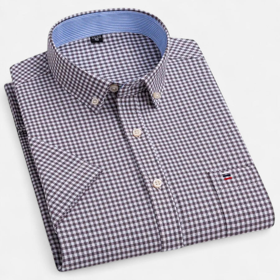 Men's Oxford short-sleeve summer shirt