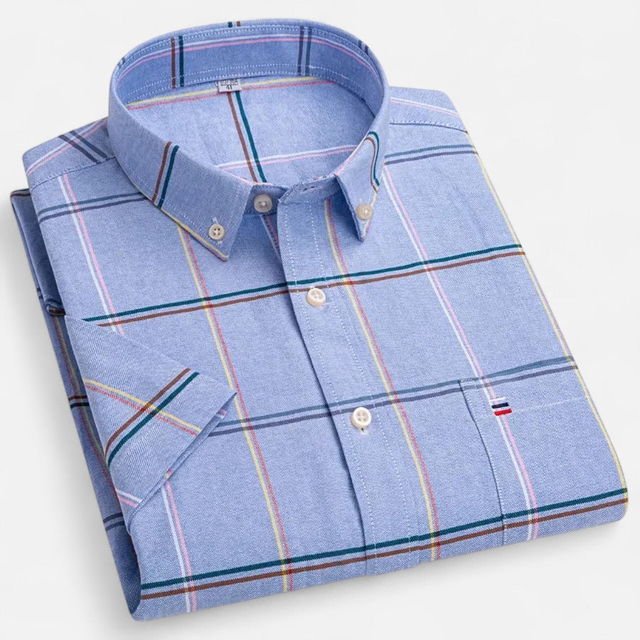 Men's Oxford short-sleeve summer shirt