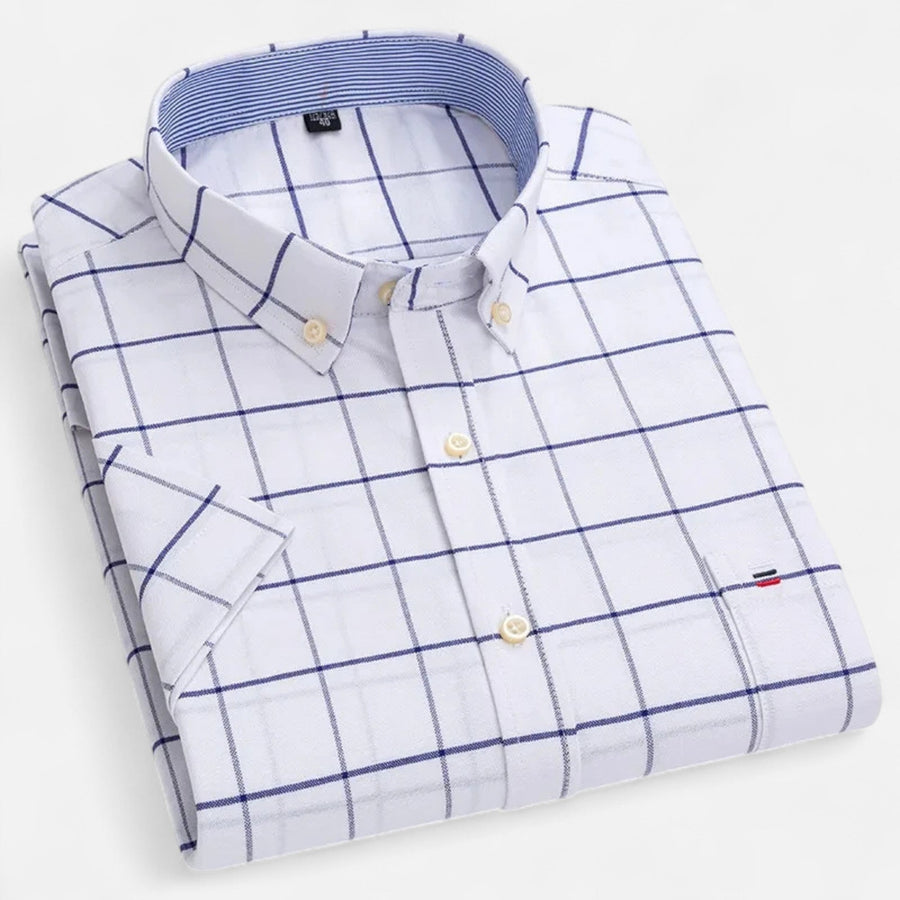 Men's Oxford short-sleeve summer shirt