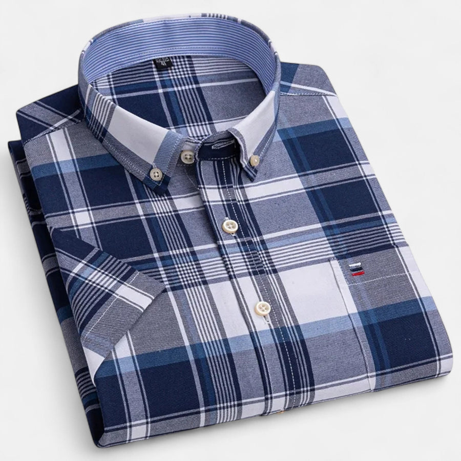 Men's Oxford short-sleeve summer shirt