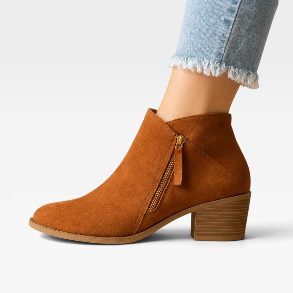 Women's Suede Ankle Boots with Orthopaedic Insole — view 2