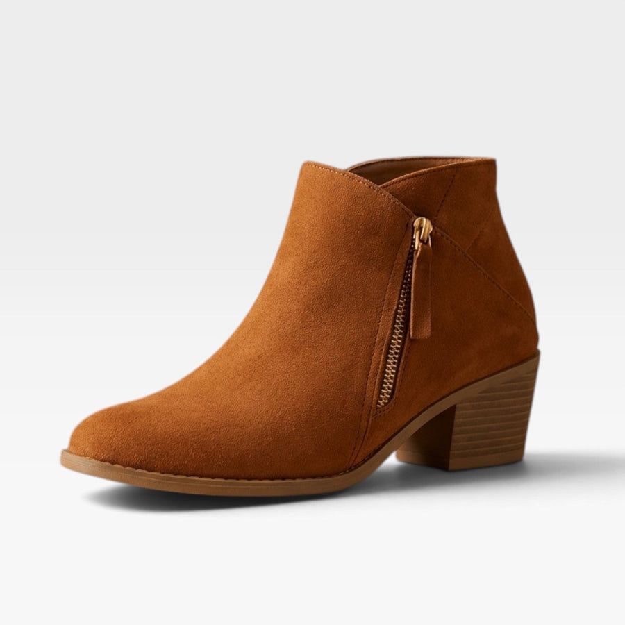 Women's Suede Ankle Boots with Orthopaedic Insole — view 3