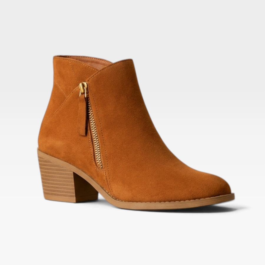Women's Suede Ankle Boots with Orthopaedic Insole