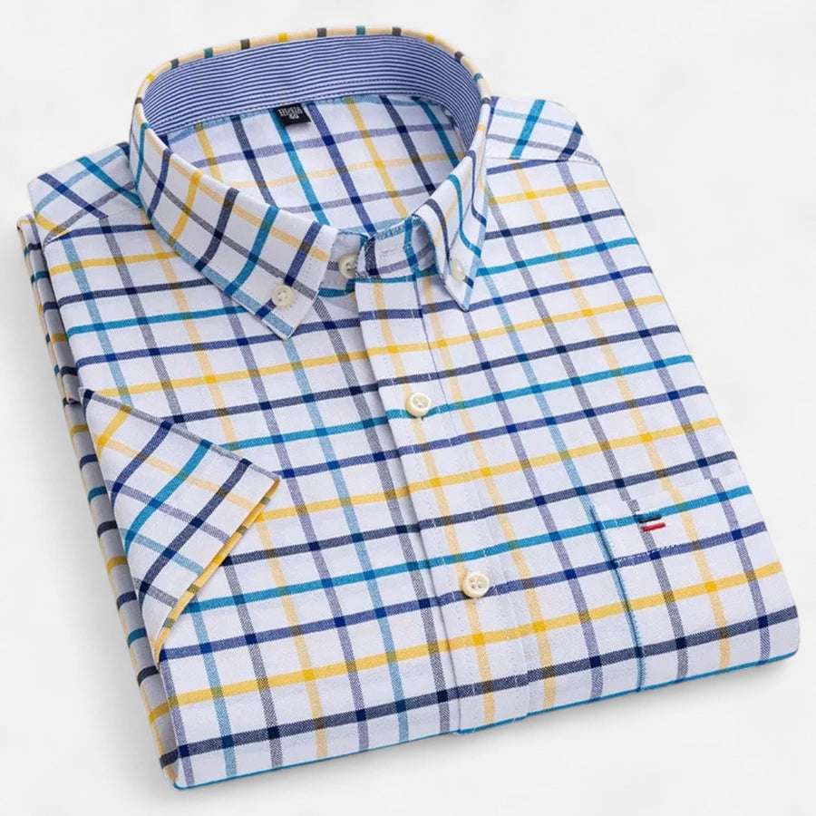 Men's Oxford short-sleeve summer shirt