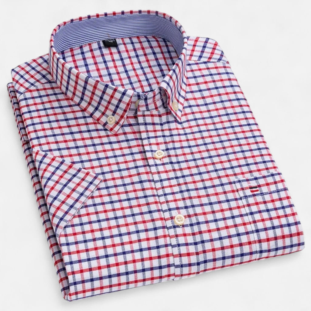 Men's Oxford short-sleeve summer shirt