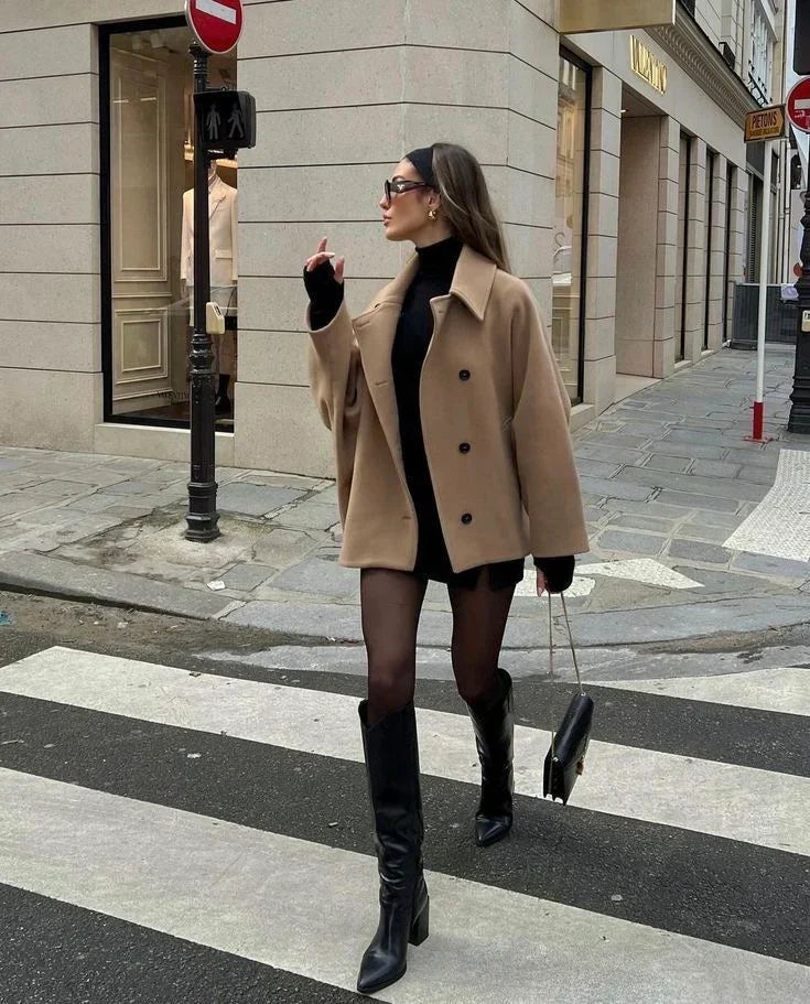 Manteau oversize en mélange de laine pour femme | Sidmouth