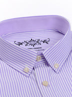 Men's cotton-blend Oxford long-sleeve shirt