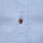 Men's long-sleeve band collar shirt