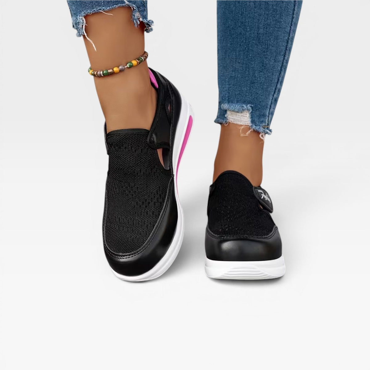 Women's Velcro Platform Walking Trainers — view 8