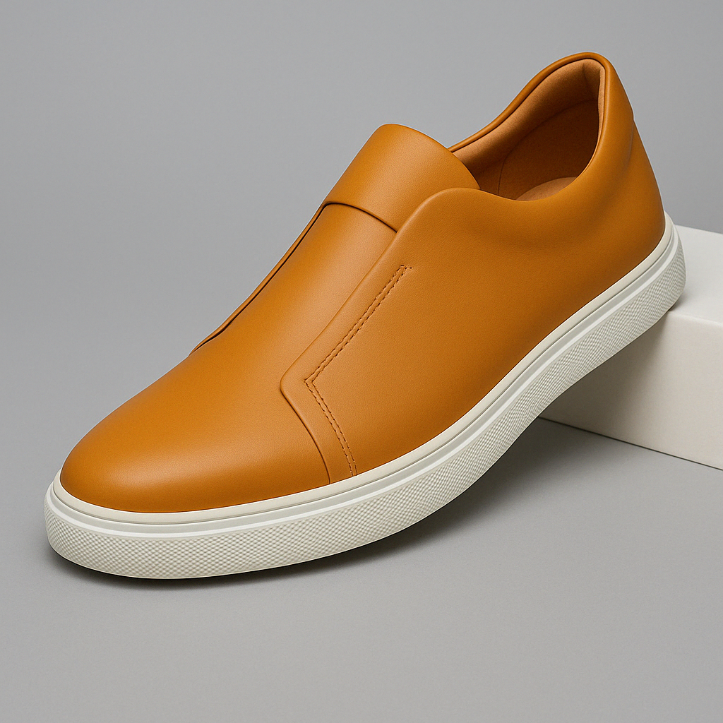 Men's Leather Slip-On Shoes – Sylvain