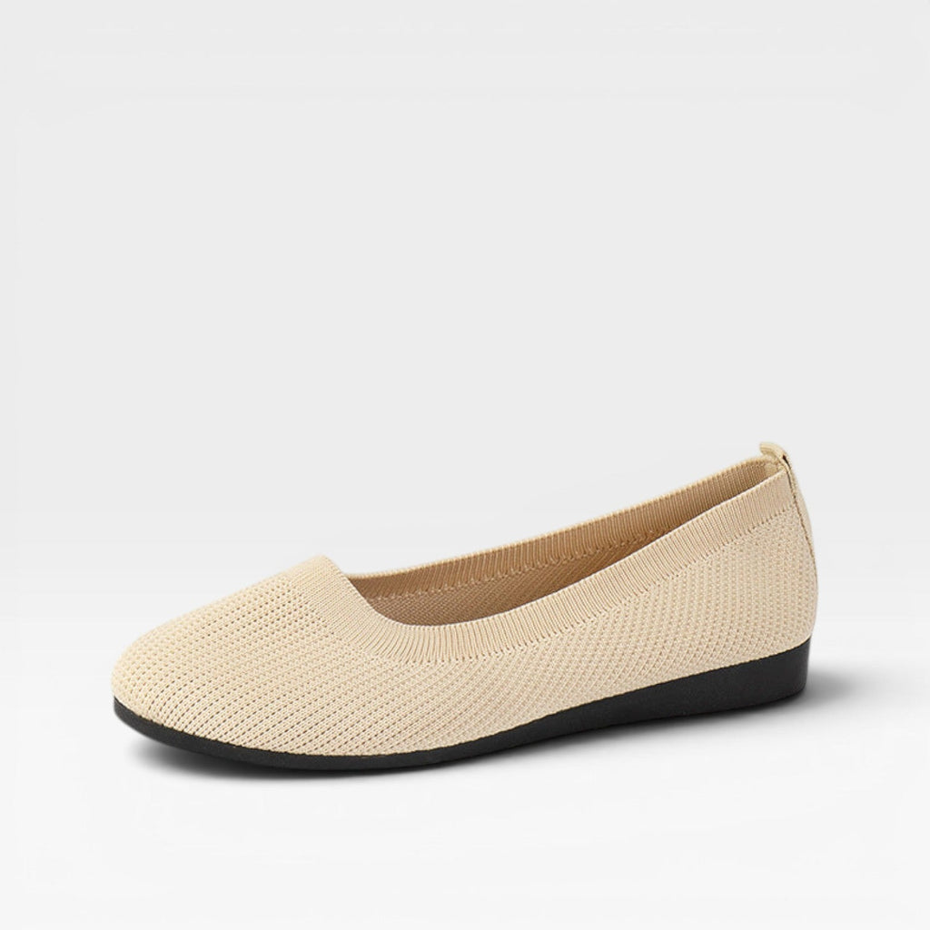 Women's Knitted Ballet Flats with Padded Sole — view 13