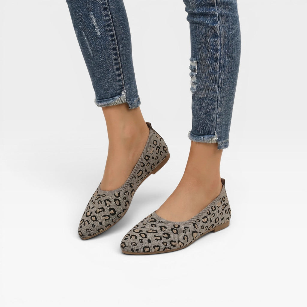 Women's Leopard Print Mesh Ballet Flats — view 4