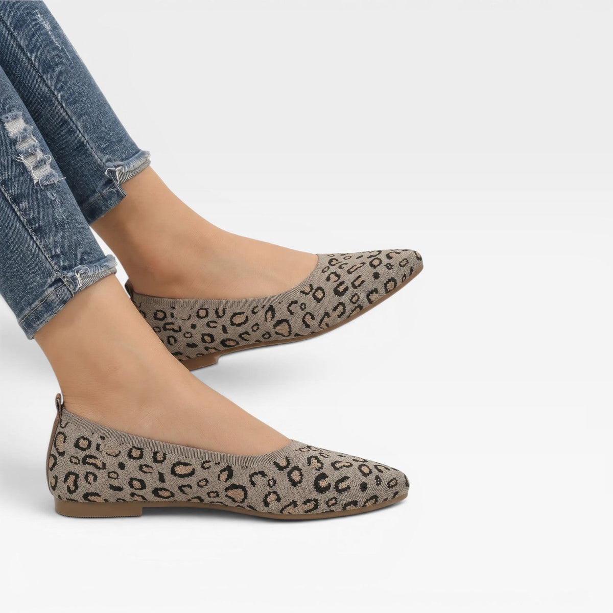 Women's Leopard Print Mesh Ballet Flats — view 5