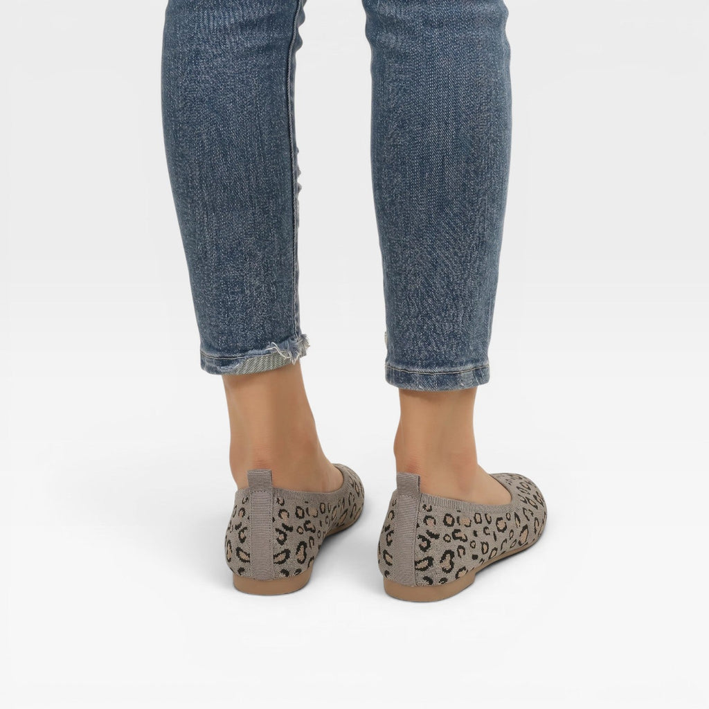Women's Leopard Print Mesh Ballet Flats — view 3