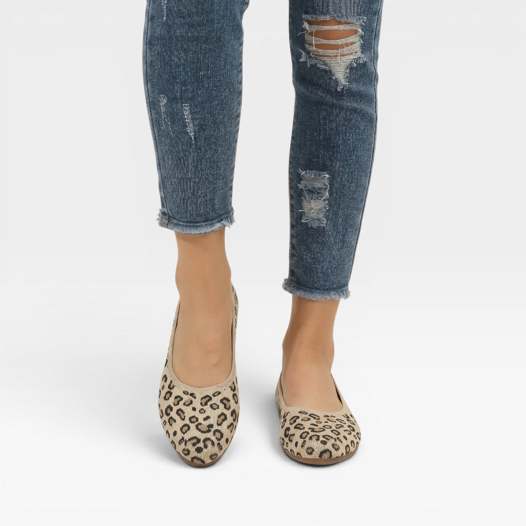 Women's Leopard Print Mesh Ballet Flats — view 10