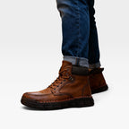 Men's Lace-Up Ankle Boots with Padded Lining, Non-Slip Sole — view 2