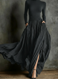 Raquel | high-waisted maxi dress