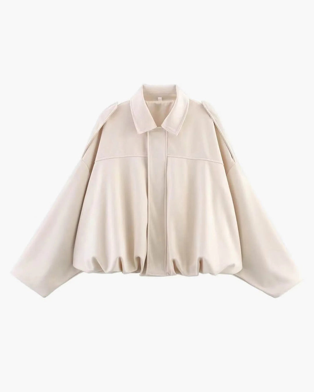 Women's faux suede collared bomber jacket