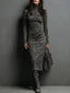 Ava | Suede Midi Dress