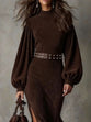 Harriet | Vintage Lantern-Sleeve Midi Dress